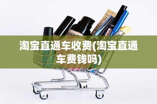 淘宝直通车收费(淘宝直通车费钱吗)