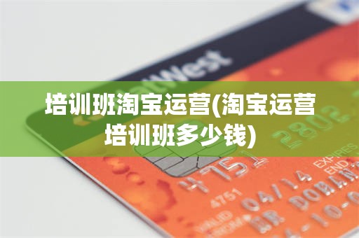培训班淘宝运营(淘宝运营培训班多少钱)