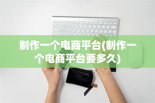 制作一个电商平台(制作一个电商平台要多久)