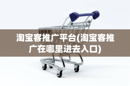 淘宝客推广平台(淘宝客推广在哪里进去入口)