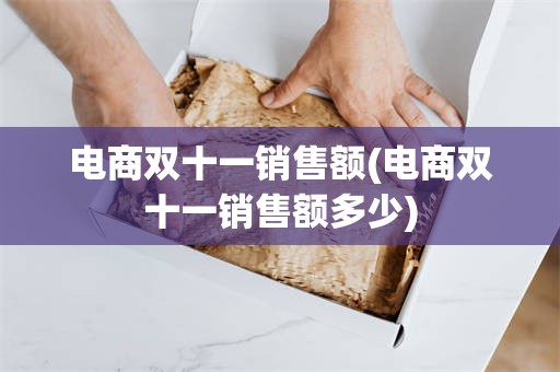 电商双十一销售额(电商双十一销售额多少)