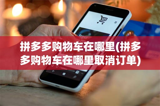 拼多多购物车在哪里(拼多多购物车在哪里取消订单)
