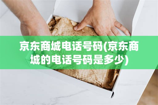京东商城电话号码(京东商城的电话号码是多少)