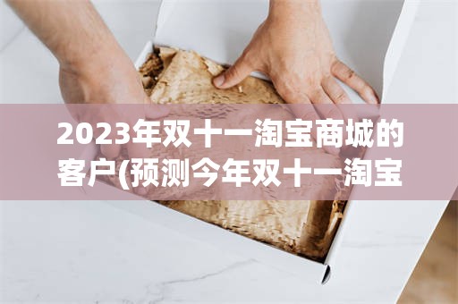 2023年双十一淘宝商城的客户(预测今年双十一淘宝的销售额是多少)