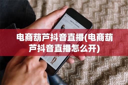 电商葫芦抖音直播(电商葫芦抖音直播怎么开)
