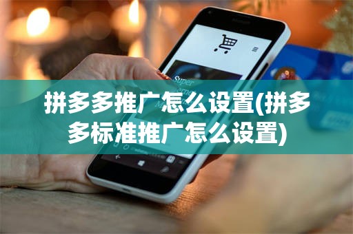 拼多多推广怎么设置(拼多多标准推广怎么设置)