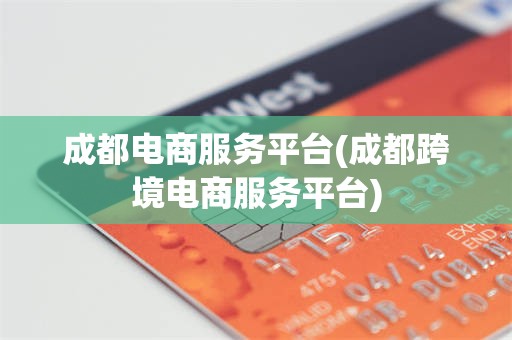 成都电商服务平台(成都跨境电商服务平台)
