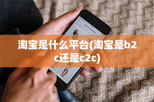 淘宝是什么平台(淘宝是b2c还是c2c)