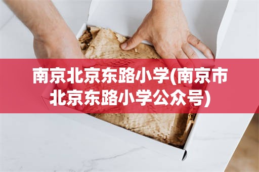 南京北京东路小学(南京市北京东路小学公众号)