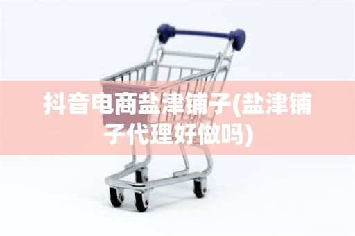 抖音电商盐津铺子(盐津铺子代理好做吗)