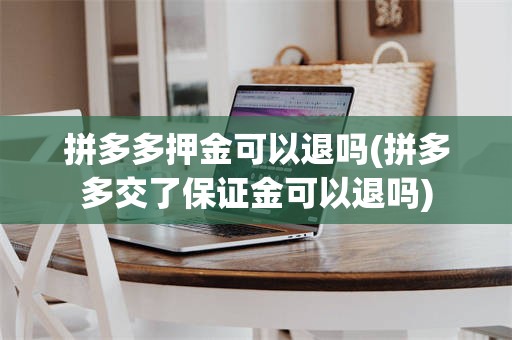 拼多多押金可以退吗(拼多多交了保证金可以退吗)