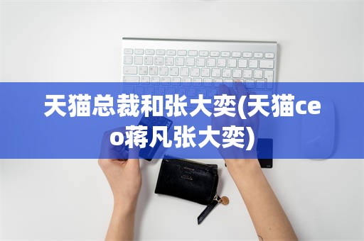 天猫总裁和张大奕(天猫ceo蒋凡张大奕)
