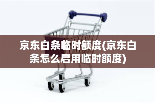 京东白条临时额度(京东白条怎么启用临时额度)