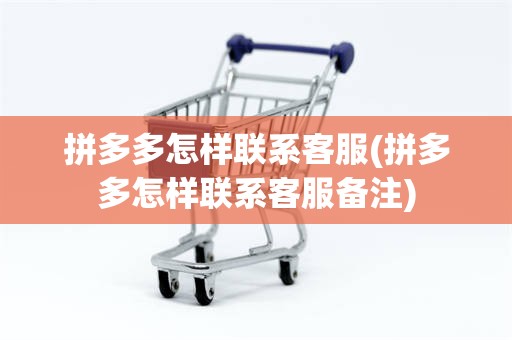拼多多怎样联系客服(拼多多怎样联系客服备注)