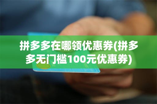 拼多多在哪领优惠券(拼多多无门槛100元优惠券)