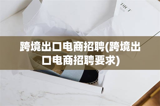 跨境出口电商招聘(跨境出口电商招聘要求)