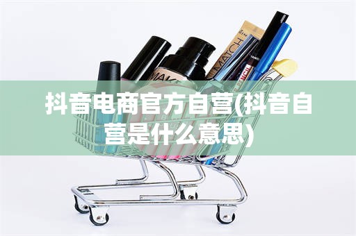 抖音电商官方自营(抖音自营是什么意思)