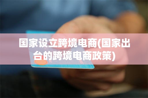 国家设立跨境电商(国家出台的跨境电商政策)
