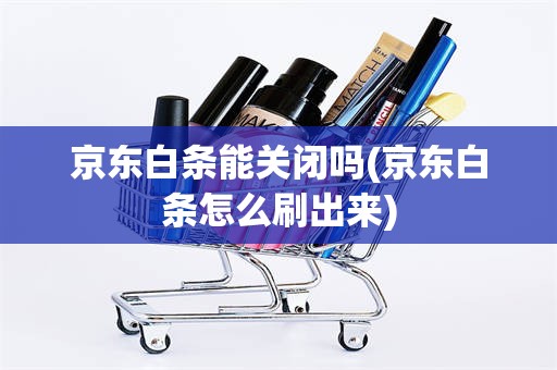 京东白条能关闭吗(京东白条怎么刷出来)