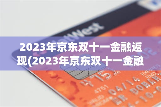 2023年京东双十一金融返现(2023年京东双十一金融返现多少钱)