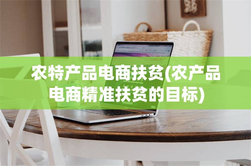 农特产品电商扶贫(农产品电商精准扶贫的目标)