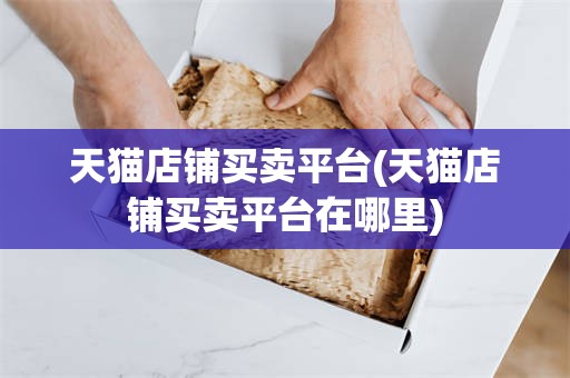 天猫店铺买卖平台(天猫店铺买卖平台在哪里)