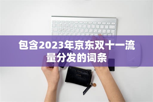 包含2023年京东双十一流量分发的词条
