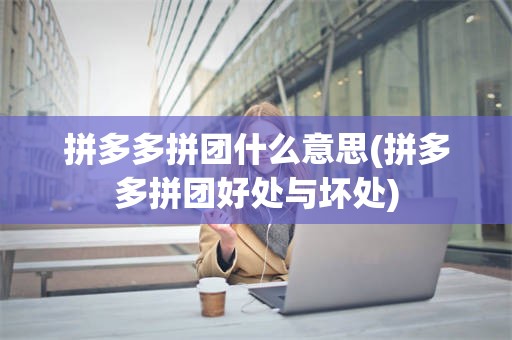 拼多多拼团什么意思(拼多多拼团好处与坏处)