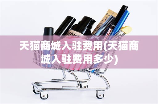 天猫商城入驻费用(天猫商城入驻费用多少)