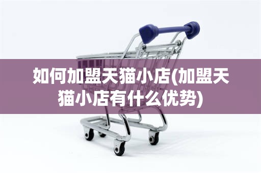 如何加盟天猫小店(加盟天猫小店有什么优势)