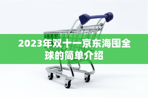 2023年双十一京东海囤全球的简单介绍