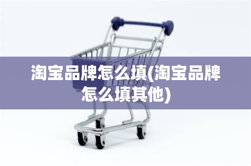 淘宝品牌怎么填(淘宝品牌怎么填其他)