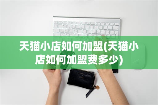 天猫小店如何加盟(天猫小店如何加盟费多少)