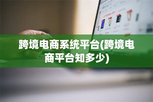 跨境电商系统平台(跨境电商平台知多少)
