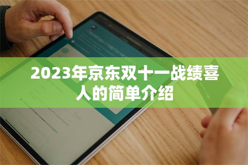 2023年京东双十一战绩喜人的简单介绍