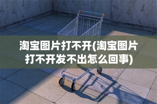 淘宝图片打不开(淘宝图片打不开发不出怎么回事)