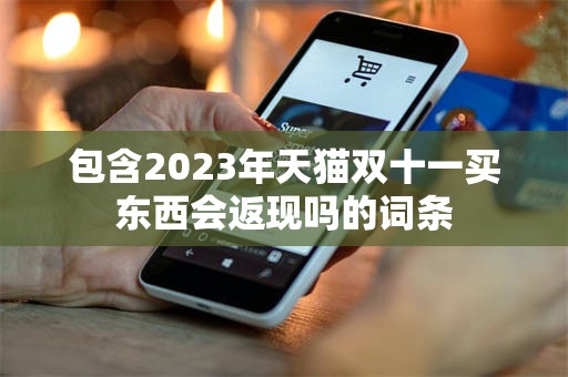 包含2023年天猫双十一买东西会返现吗的词条
