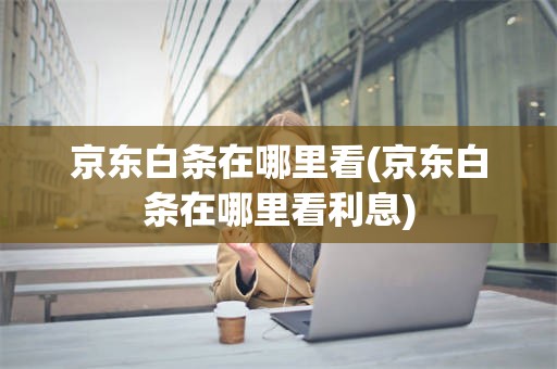 京东白条在哪里看(京东白条在哪里看利息)