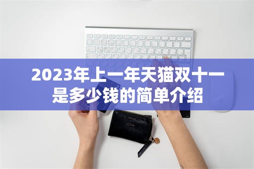 2023年上一年天猫双十一是多少钱的简单介绍