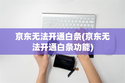京东无法开通白条(京东无法开通白条功能)