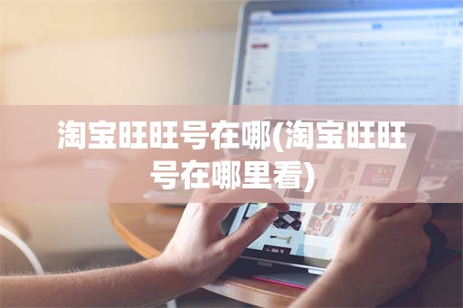 淘宝旺旺号在哪(淘宝旺旺号在哪里看)