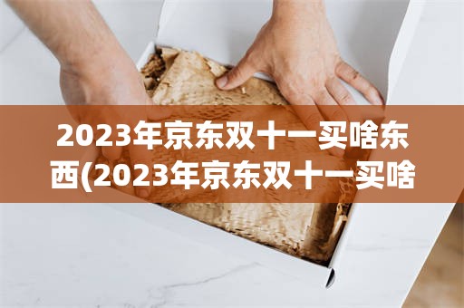 2023年京东双十一买啥东西(2023年京东双十一买啥东西便宜)