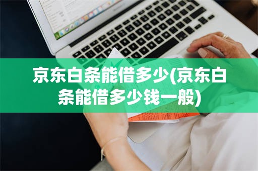 京东白条能借多少(京东白条能借多少钱一般)