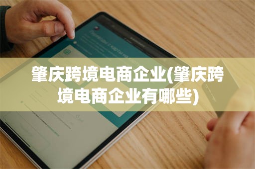 肇庆跨境电商企业(肇庆跨境电商企业有哪些)