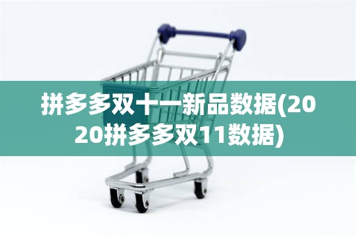 拼多多双十一新品数据(2020拼多多双11数据)