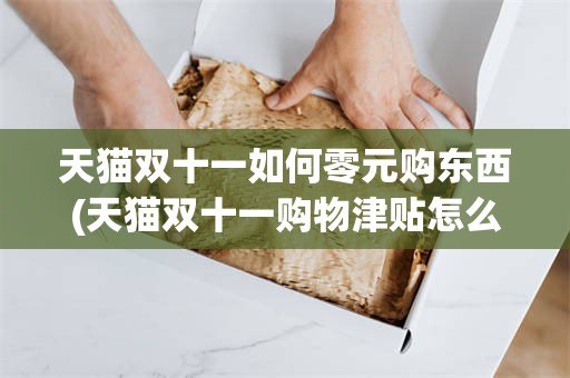 天猫双十一如何零元购东西(天猫双十一购物津贴怎么领取)