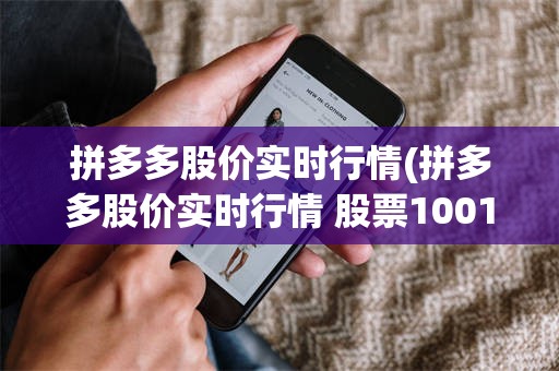 拼多多股价实时行情(拼多多股价实时行情 股票1001百度一下)