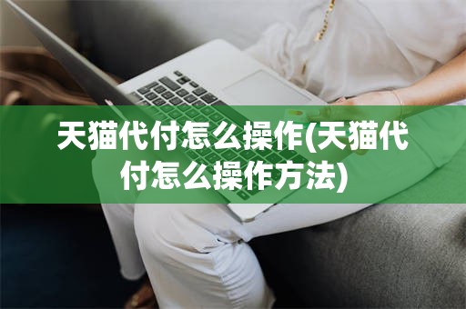 天猫代付怎么操作(天猫代付怎么操作方法)