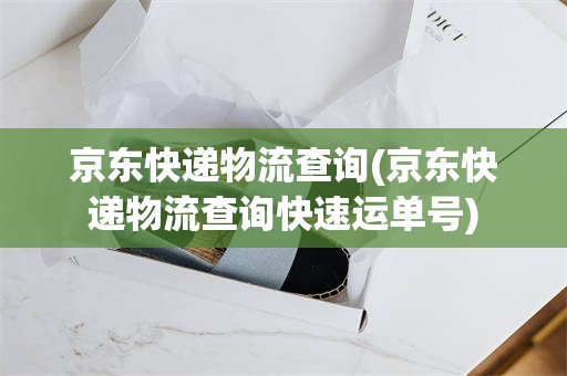 京东快递物流查询(京东快递物流查询快速运单号)