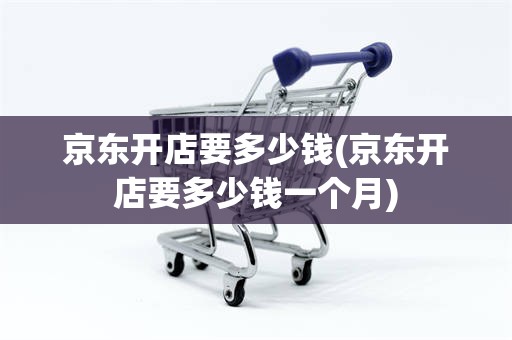 京东开店要多少钱(京东开店要多少钱一个月)